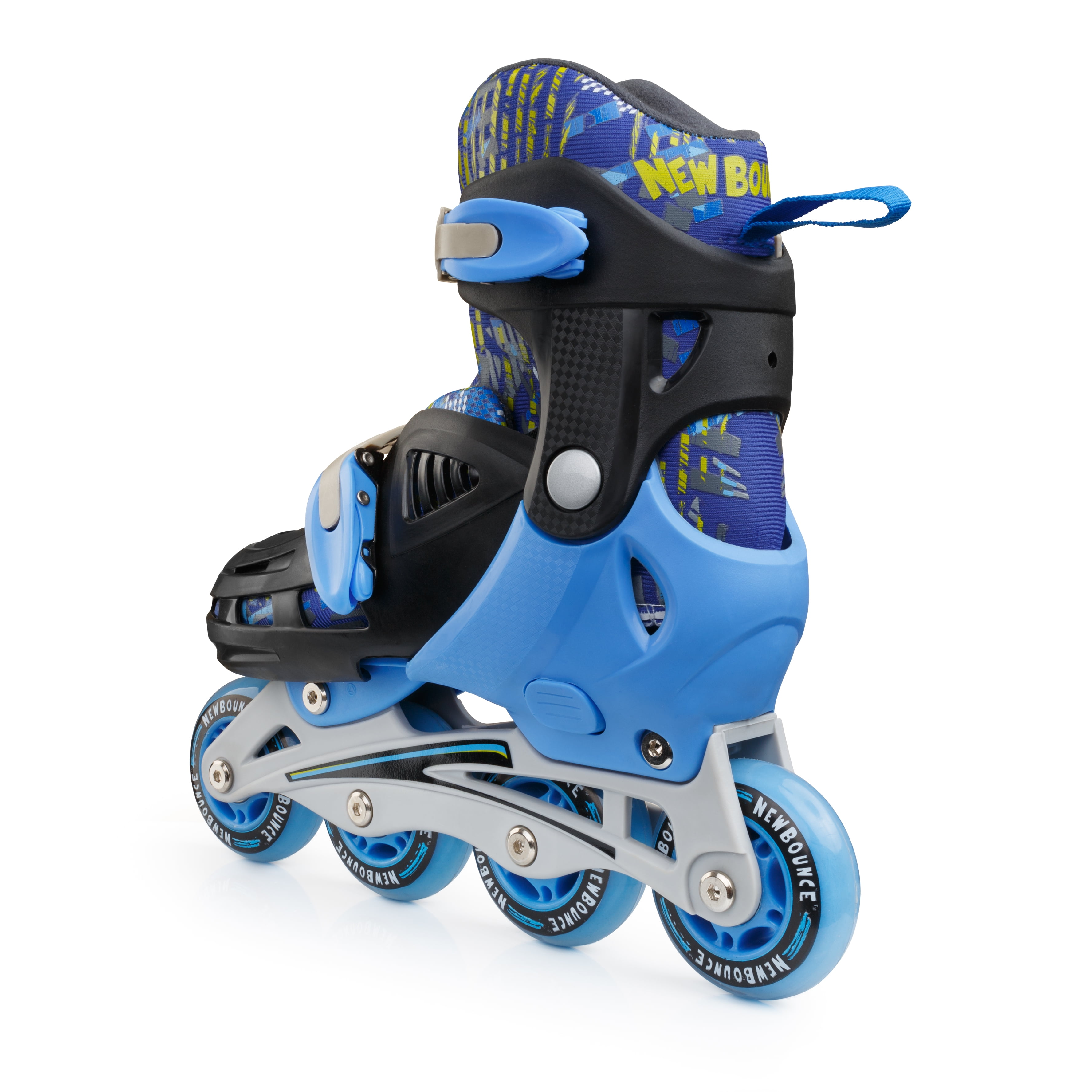 New Bounce Adjustable Inline Skates for Kids – Medium Size (2-5) – Roller Blades with Adjustable Size Feature – Comfortable and Safe Inline Skates for Boys and Girls