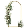 thumbnail image 1 of QueipA 6.6ft Wedding Arch, Metal Backdrop Stand Wedding Ballon Arch Frame Decoration Support Stand for Ceremony Indoor Outdoor Party Event Baby Shower, 1 of 7