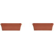 Bloem, Terra DCBT24-46 Dura Cotta Plant Window Box, 24-Inch Pack of 2