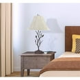 thumbnail image 3 of Cal Lighting 17" Lampe de Table en Métal de Transition avec Design en Feuille en Noir, 3 of 5