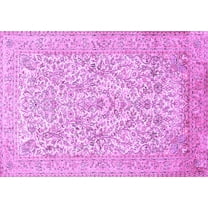 Ahgly Company Indoor Rectangle Persian Purple Traditional Area Rugs, 5' x 7'