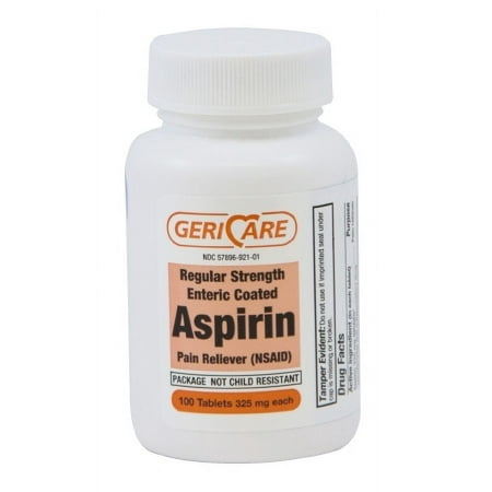 McKesson Brand Aspirin 325 mg Strength Tablet 100 per Bottle - 100 Each / Bottle