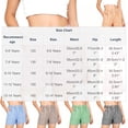 thumbnail image 3 of Miluxas Girls Plaid Shorts Kids Elastic Waist Wide Leg Short Pants with Pockets Green 150(150), 3 of 6