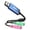 Blue, variant on MillSO USB to 3.5mm TRS Headphone + Mic Jack Splitter, Audio External Sound Card for Dual-Plug Headset to Computer, Blue, 1 ft