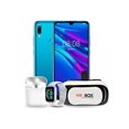 thumbnail image 1 of Celular Huawei Y6 2019 3gb Ram 64gb Rom Azul Zafiro Nuevo + 3 Regalos (smartwatch, Lentes Vr Box Y Audífonos), 1 of 4