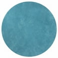 thumbnail image 2 of 6' Highlighter Blue Round Indoor Shag Rug, 2 of 2