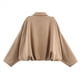 thumbnail image 4 of Chaqueta de Gamuza Sintética para Mujer, Abrigo Informal Holgado de Larga con Solapa y Estilo Urbano A . Caqui S, 4 of 7