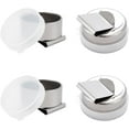 thumbnail image 2 of 4pcs Stainless Steel & Plastic Oil Painting Cup Palettes Container Cup for Drawing Stainless Steel color 46x43x25mm Inner Diameter: 36mm, 2 of 9