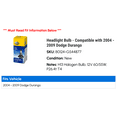 thumbnail image 2 of Headlight Bulb - Compatible with 2004 - 2009 Dodge Durango 2005 2006 2007 2008, 2 of 2