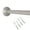 Brushed Nickel, variant on Mainstays Adjustable Wall-Mount Metal Shower Curtain Rod, 41" - 72", Need to Drill, Nickel