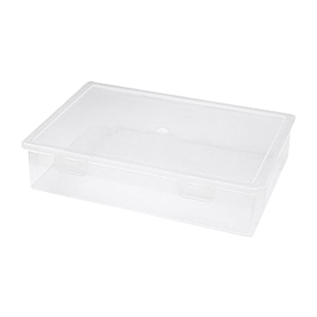 Organizador de Archivos Plástico, Caja Almacenamiento Cuadrada Transparente, Almacenamiento, M