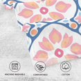 thumbnail image 5 of Yayeee 2 Pack Hand Towels for Bathroom 100% Cotton 16" x 28" Soft Absorbent Kitchen Towel, Mosaic Flowers Pattern, 5 of 7