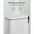 thumbnail image 4 of Bote de basura SONGMICS de acero inoxidable de 5 litros con tapa para baño, 4 of 7