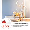 thumbnail image 3 of 1 Set Action Figure Stand Clear Toy Doll Holder Figurine Model Display Rack, 3 of 3