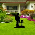 Garden Kneeling Soldier Decoration Easy To Install Wrought Garden