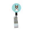 thumbnail image 1 of Checkerboard Blue Boxer Retractable Badge Reel, 1 of 1