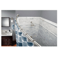 thumbnail image 4 of Curved Adjustable Spring Tension No Drill Shower Curtain Rod for Bathroom, Brushed Nickel Finish, 4 of 6
