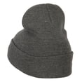 thumbnail image 2 of Praying Hands Embroidered Long Beanie - Dk Grey OSFM, 2 of 5