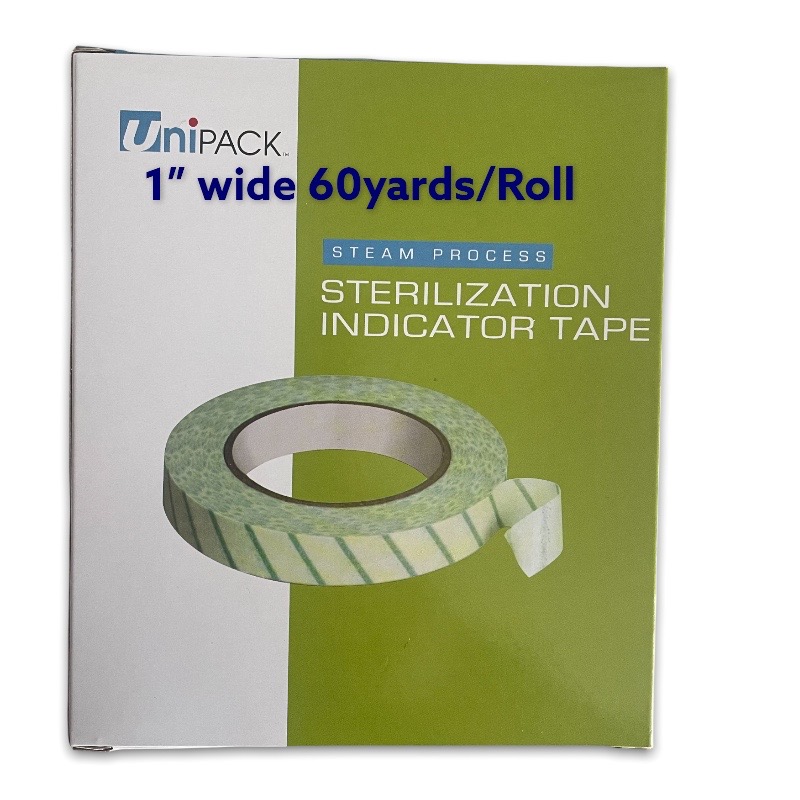 36 Rolls of 1" wide Indicator Tape Autoclave Sterilization Tape Steam Dry Heat or Chemical Sealer CSR Dental Tattoo SPA Unipack Medical