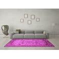 thumbnail image 3 of Ahgly Company Indoor Square Oriental Pink Industrial Area Rugs, 5' Square, 3 of 4
