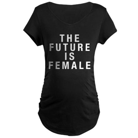 CafePress - Future Is Female Maternity Dark T Shirt - Maternity Dark T-Shirt