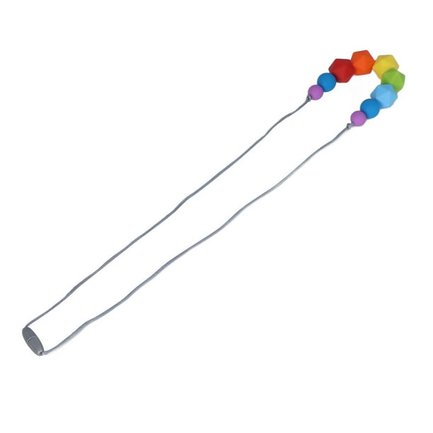 Collar de dentición para bebés mordedor de silicona seguro de grado alimenticio de alta flexibilidad resistente al calor para bebés