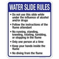 thumbnail image 1 of Montana Water Slide Rules Sign, Complies With State Of Montana Pool Safety Code, (SI-62091) 24x30 Aluminum, 1 of 1
