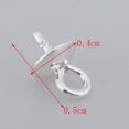 thumbnail image 3 of Paquete De 10 Colgantes De Plata De Ley 925 Con Perla, Tornillo De Ojo, Pasador De Fianza, 3 Tamaños A Seleccionar Para La Fabricación De Joyas Con Cu 4 mm Baoblaze Broche de colgante de perlas, 3 of 8