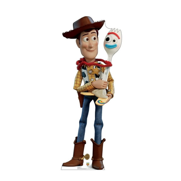 Life-size Cardboard Standup of Woody & Forky (Disney/Pixar Toy Story 4) with dimensions of 60" x 23"