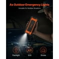 thumbnail image 6 of Car Jump Starter 3000A Peak 59.2Wh Portable Lithium Battery Booster Box with Smart Jumper Clamp, 10-Layer Safety Protection, LED Flashlight SOS Strobe, Compact Emergency Power Pack for Cars SUV Truck, 6 of 11