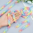 thumbnail image 4 of 1Set 2Strands Handmade Acrylic Cable Chains Colorful Links: 19x14x4.5mm 39.37 inch(1m)/strand, 4 of 5