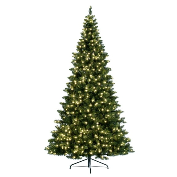 Vickerman 9' x 62" Chapel Pine Artificial Christmas Half Tree, Warm White Dura-lit LED Lights