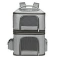 thumbnail image 2 of Cat Backpack, Cat Double Layer Carrier Bag Cat Back Pack Small Dog Backpack Carrier With an Adjustable Shoulder Strap, It Provides Ease of Carrying for Improved Comfort During, 2 of 7