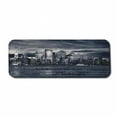 thumbnail image 1 of City Computer Mouse Pad, Dramatic View of New York Skyline from the Jersey Side Clouds Buildings Urban, Rectangle Non-Slip Rubber Mousepad Large, 31" x 12", Blegrey Black White, by Ambesonne, 1 of 2