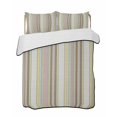 thumbnail image 2 of Yellow Green Brown Striped Twin XL Size Down Alternative Comforter,Lightweight Comforter Quilt Bedding Set with Pillow Shams Farmhouse Modern Stripes Art Bed Comforter Duvet Insert 68"x98", 2 of 7