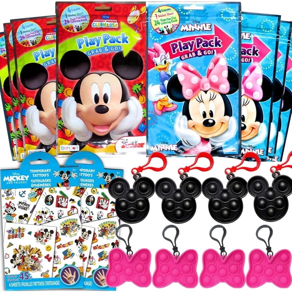 Mickey and Minnie Mouse Party Favor Set Bundle for Kids