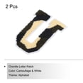 thumbnail image 3 of Letter U Chenille Stitch Sew-On Letter Patch Camouflage White 3.9" Chenille Embroidered Camo Letter Patch 2 Pack, 3 of 6