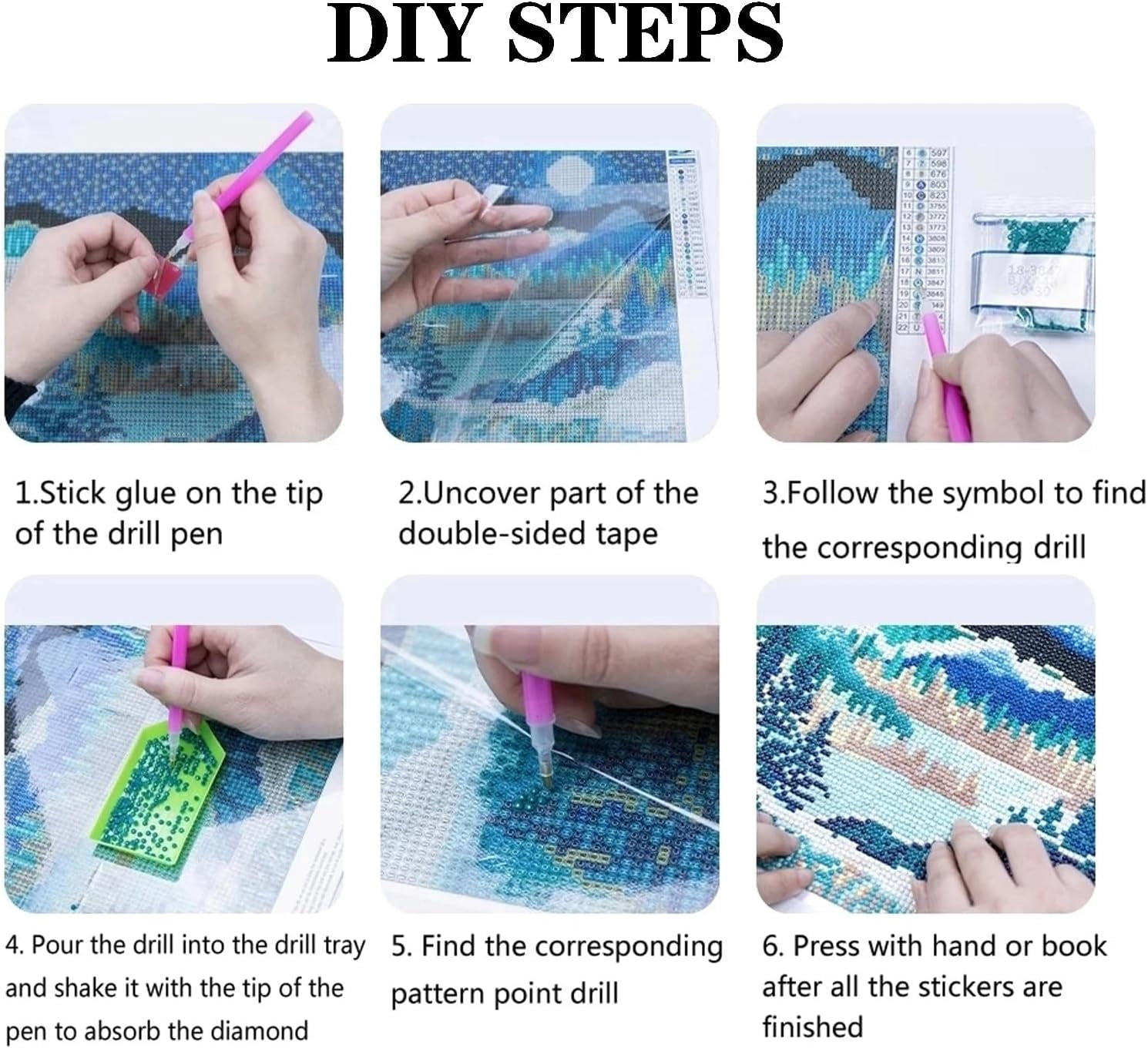 Adult Christmas Snowman Diamond Painting Kit, Beginner Christmas Hat Forest Diamond Art Kit, DIY Winter Holiday Rhinestone Dot Gem Painting Art Crafts Home Decor 16x16 Inch Unframed