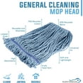 thumbnail image 6 of Kleen Handler Cotton String Wet Mop Head Replacement Refill with Loop End, Pack of 1, Blue, 6 of 7