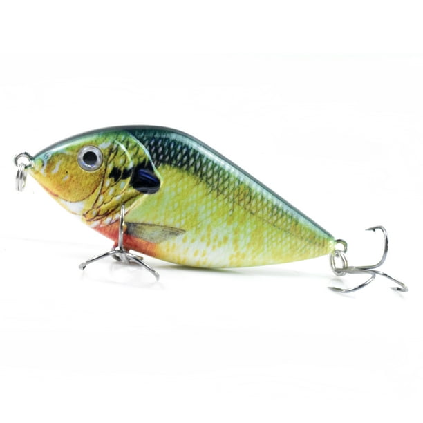 2.8in / 0.5oz Fishing Lure Bionic Hard Bait with Treble Hook Lifelike  Artificial Sinking Crankbait Rattle Fishing Lures for Bass Pike Saltwater