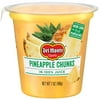 Del Monte Pineapple Chunks Fruit Cup, 7 oz. Cup, Fresh Refrigerated Fruit