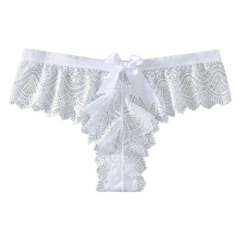 PMUYBHF Cotton Underwear Women Thong Custom Low Waist Striped