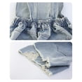 thumbnail image 5 of Ruyang Girl's Ripped Denim Bib Overalls Sleeveless Jean Romper Shortsalls Stretchy Short Jumpsuit Fashion Raw Edge Hem Jeans Shorts, 5 of 9