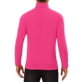 thumbnail image 3 of Camiseta de punto de manga larga con cuello alto INSPIRE CHIC para hombres S Rosa Rojo, 3 of 6