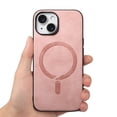 thumbnail image 3 of JTCASES for iPhone 13 Case, PU Leather Shockptoof TPU Shell Magnetic Wireless Charging  Car Mount, Anti-sacratch Shockroof Durable Slim Thin for iPhone 13, Pink, 3 of 12