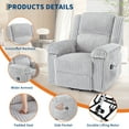thumbnail image 4 of Garvee Electric Power Lift Recliner Chair Sofa with Massage and Heat,4 Positions,Side Pockets,Grey, 4 of 6