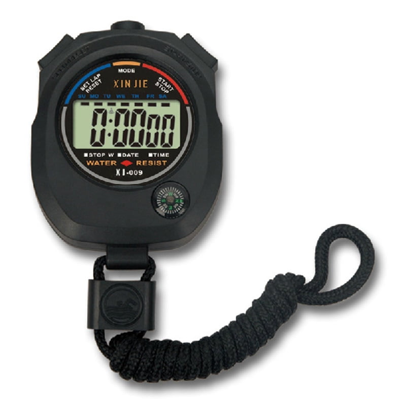 Digital Sports Stopwatch Timer, Handheld Chronograph Digital Clocks Stopwatch with Alarm
