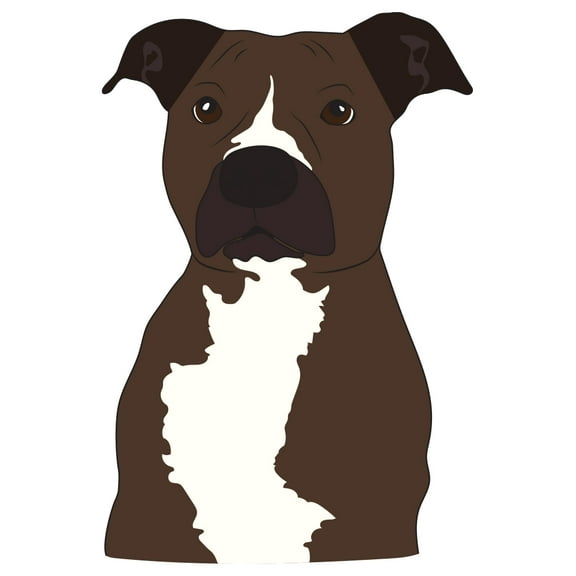 Pit Bull Terrier Decal | Indoor/Outdoor | Dog Lover Super Cute Sticker for SUV Windows, Dorm Rooms, Bedroom, Offices | SignMission personalized gift | 36"
