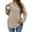 Coffee, variant on Women's Plus Size Crewneck Long Sleeve Tops Casual Lightweight Fall Pullover Tunic Sweaters Shirts