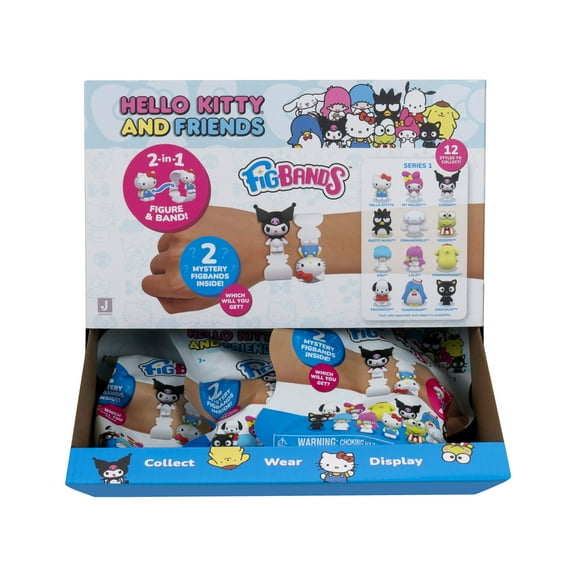 Hello Kitty and Friends FigBands - 2 Mystery FigBands Inside - 2-in-1 Figure and Band - 12 Styles to Collect